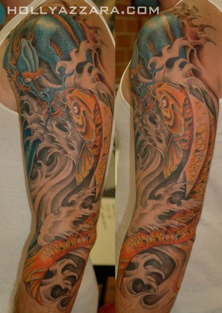 Holly Azzara - Dragon/Koi Sleeve